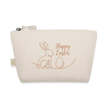 Happy Easter, Cute Bunny Easter Hoodie - Bio-Täschchen - Natur - Vorne