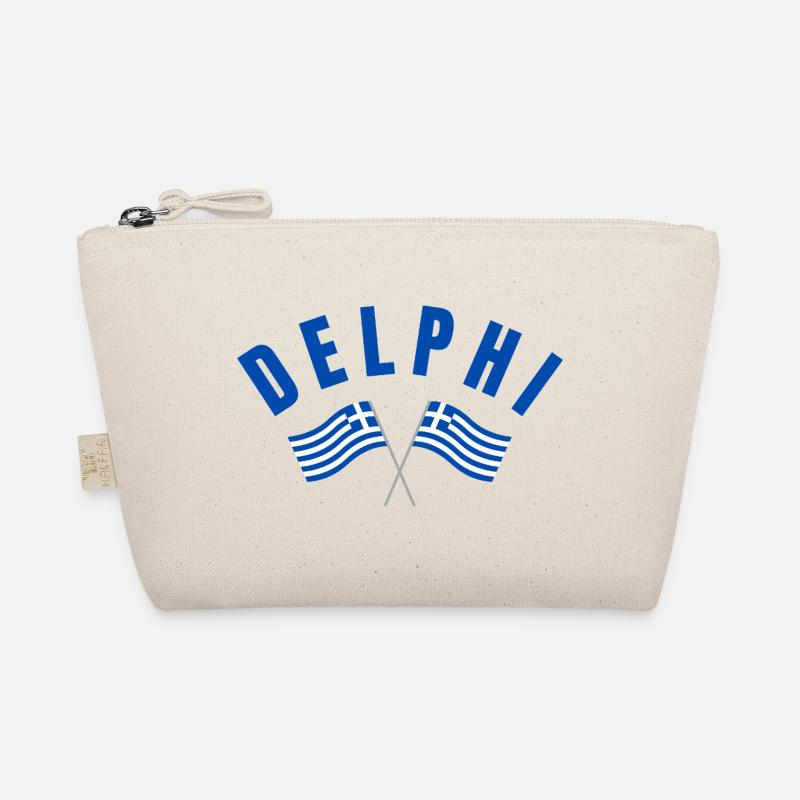 Delphi Twin Greek Flags  Organic Pouch