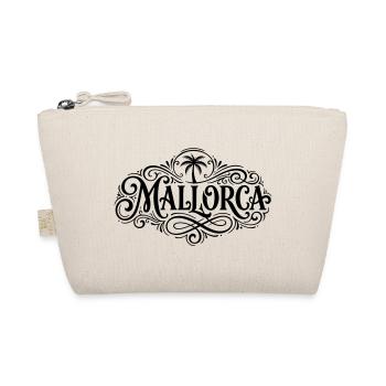 Mallorca Schriftzug Palme - Bio-Täschchen - Natur - Vorne