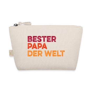 Bester Papa der Welt Vatertag lustig - Bio-Täschchen - Natur - Vorne