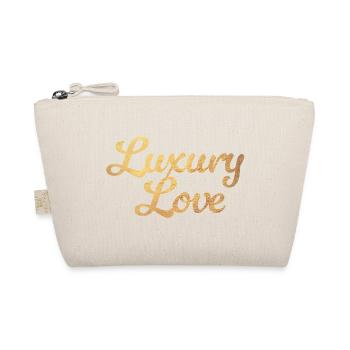 Luxury Love Love Gold Exclusive Glamour Luxury - Organic Pouch - nature - Front
