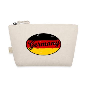 Germany Schriftflagge Wellenlook - Bio-Täschchen - Natur - Vorne