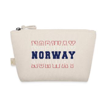 Norway Football Fan Flag Pride Red White Blue - Organic Pouch - nature - Front