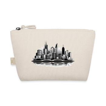 City reflex: skyline and bridge - Organic Pouch - nature - Front