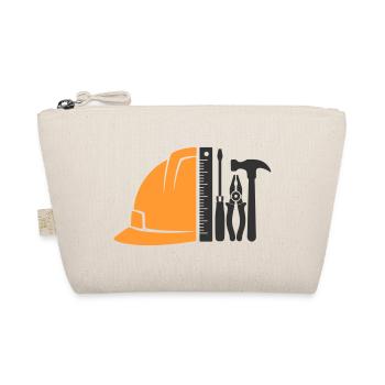 Tool & Construction Helmet – Craftsman Logo - Organic Pouch - nature - Front