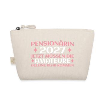 Pensionärin 2027 Abschied Beamtin Lustig - Bio-Täschchen - Natur - Vorne