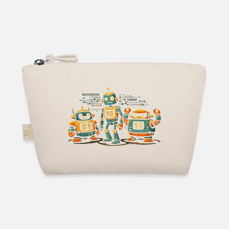 Geek Robots Binary Code Computer Science IT Organic Pouch