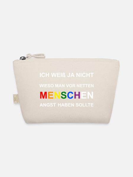 Angst vor netten Menschen - Bio-Täschchen - Natur