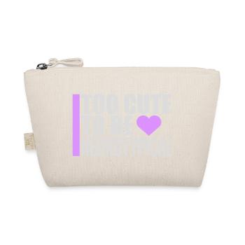 Trop mignon pour être neurotypique Logo drôle drôle sur l’autisme - Trousse biologique - nature - Devant