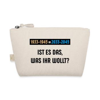 1933-1945 = 2033-2045 – Ist Es Das … (POS 3C) - Bio-Täschchen - Natur - Vorne