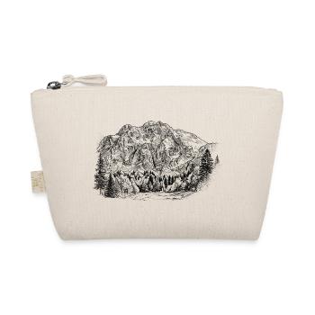 Schermberg Silhouette Hetzau Totes Gebirge Design - Organic Pouch - nature - Front