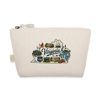 Virginia Old Dominion State Vintage-Aufkleber - Bio-Täschchen - Natur - Vorne