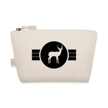 Antelope Silhouette - Organic Pouch - nature - Front