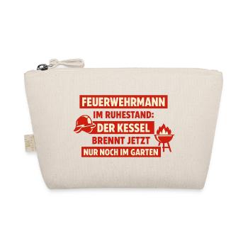 Feuerwehrmann Im Ruhestand Kessel Brennt Im Garten - Bio-Täschchen - Natur - Vorne