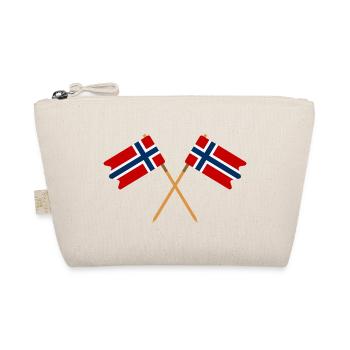 Norwegische Flagge - Bio-Täschchen - Natur - Vorne
