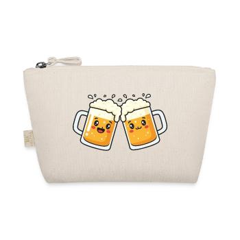 Prost Mahlzeit – Bierkrüge Wiesen Bierfest - Bio-Täschchen - Natur - Vorne