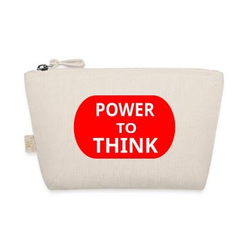 power_to_think - Bio-Täschchen - Natur - Vorne