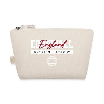 Cornwall England Koordinaten Reise Souvenir - Bio-Täschchen - Natur - Vorne