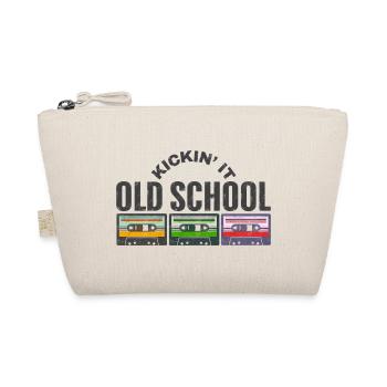 Ich mache es old school - Bio-Täschchen - Natur - Vorne