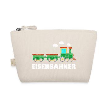Eisenbahner Kinder Lokomotive Eisenbahn - Bio-Täschchen - Natur - Vorne
