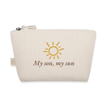Mein Sohn, meine Sonne. Handgezeichnete Sonne - Bio-Täschchen - Natur - Vorne