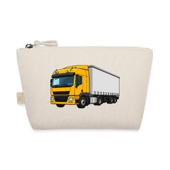 Gelber Lastwagen Illustration - Bio-Täschchen - Natur - Vorne
