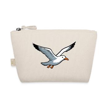 fliegende Möwe - Bio-Täschchen - Natur - Vorne