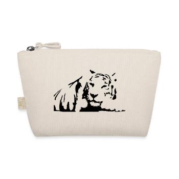 Tiger, weißer Tiger - Bio-Täschchen - Natur - Vorne