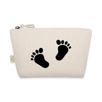 Deux pieds de bébé 2 pieds de bébé empreintes enfant mignon - Trousse biologique - nature - Devant