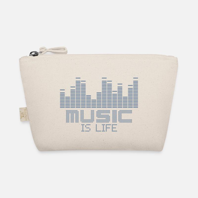 Musik ist Leben-Equalizer - Bio-Täschchen - Natur