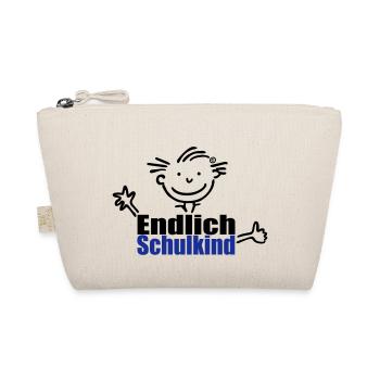 Junge: Endlich Schulkind - Bio-Täschchen - Natur - Vorne