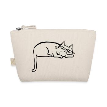 funny cat - Organic Pouch - nature - Front