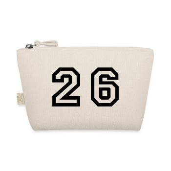 Number - 26 - Twenty Six - Bio-Täschchen - Natur - Vorne