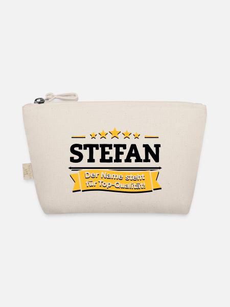 Stefan – Der Name steht für Top-Qualität! - Bio-Täschchen - Natur - Vorne