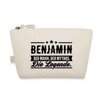 Mann Mythos Legende Benjamin - Bio-Täschchen - Natur - Vorne