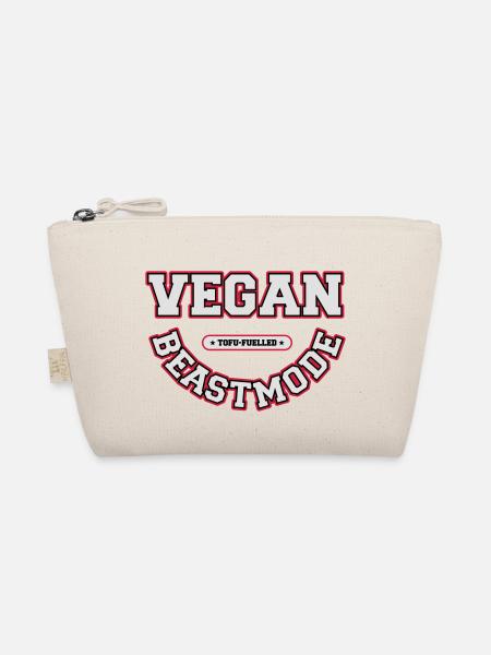 VeganBeastmode [red] [vector] - Bio-Täschchen - Natur