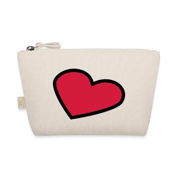 perspective_heart_outline_2c - Organic Pouch - nature - Front