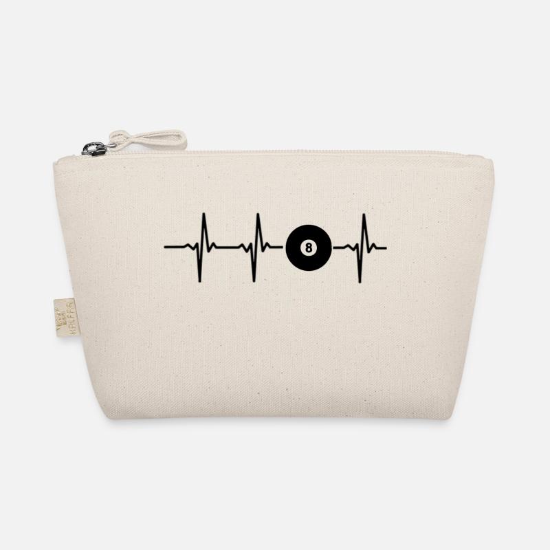 Pool Billard Kugel 8 Geschenk Snooker Herzfrequenz Bio-Täschchen