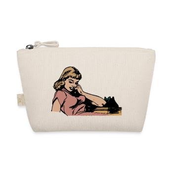 Woman on the phone - Organic Pouch - nature - Front