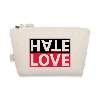 Hate Love hate love statement - Organic Pouch - nature - Front