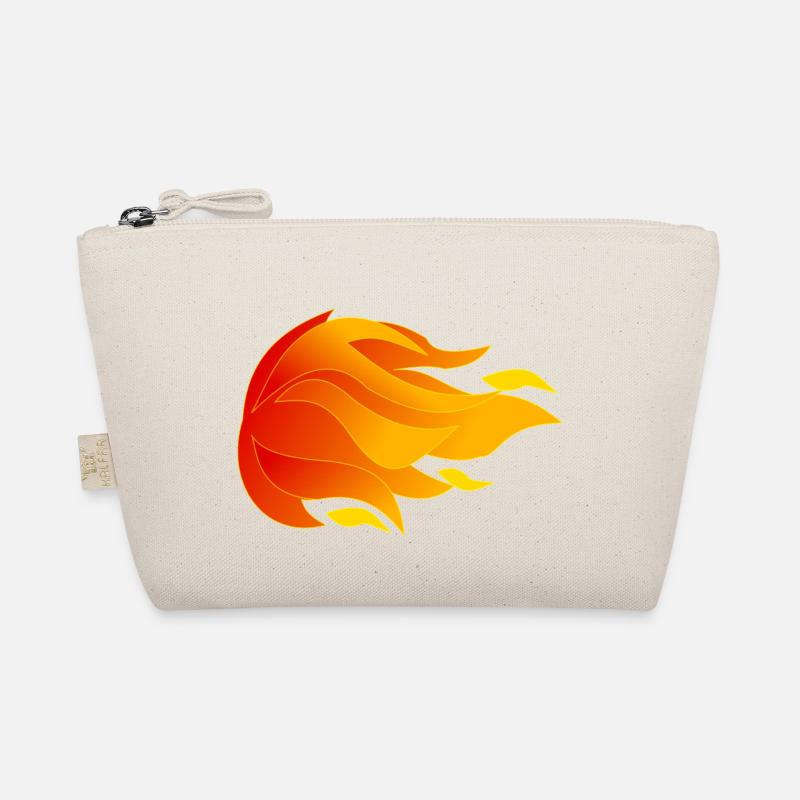 Flammen - Bio-Täschchen - Natur