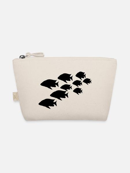 Fischschwarm - Bio-Täschchen - Natur