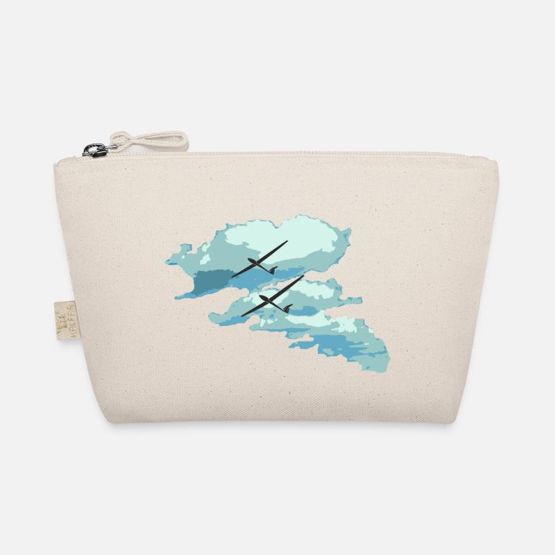 Clouds glider gift pilot cross-country flight Organic Pouch