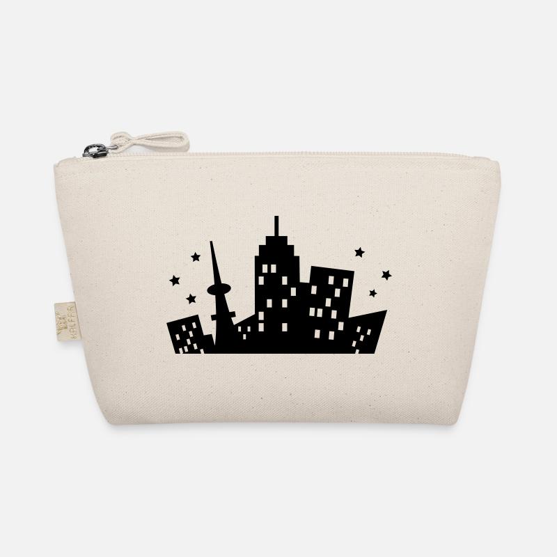 Skyline einer Stadt Bio-Täschchen