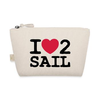 I LOVE 2 SAIL - 2 COLOUR - Organic Pouch - nature - Front