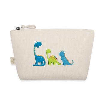 Funny Dinosaur Species I Dino Kids Gift - Organic Pouch - nature - Front