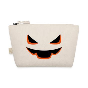 Pumpkin Face Halloween - Organic Pouch - nature - Front