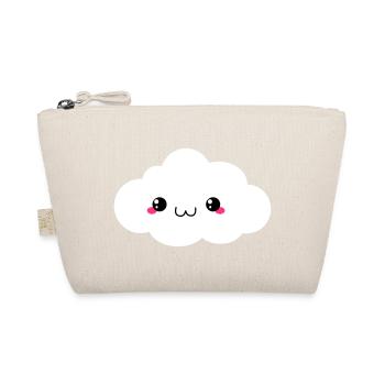 Happy Kawaii Cloud - Organic Pouch - nature - Front