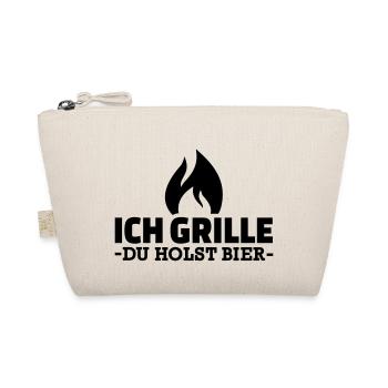 Ich grille du holst Bier - Bio-Täschchen - Natur - Vorne