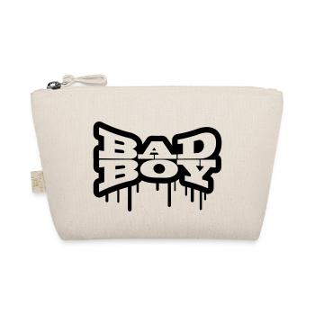 Bathroom graffiti boy bad boy - Organic Pouch - nature - Front